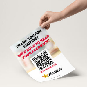 Hardee's Large Window Decal (Pack of 2)