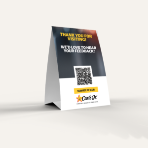 Carl's Jr. Table Tent (pack of 30)